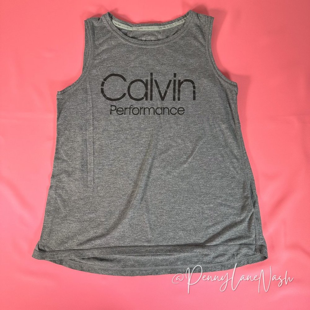 Calvin Klein Performance Wick Training Tank Top Gray